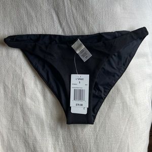 L SPACE Camacho Classic Black Bikini Bottom NWT